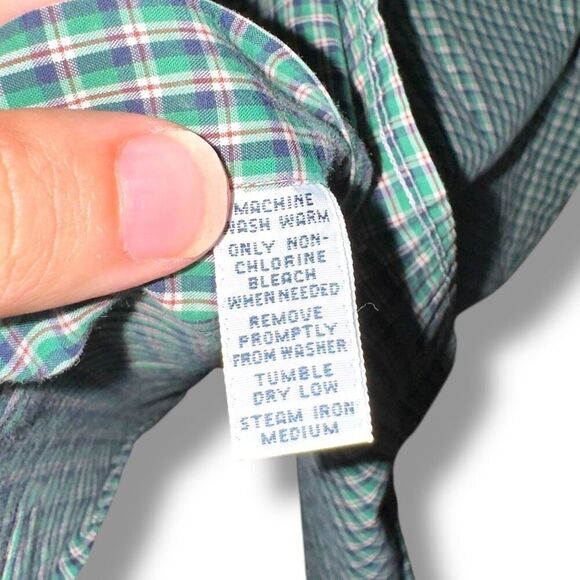Green Polo Ralph Lauren Blake S/S Button Down Shirt Size M - Picture 6 of 7